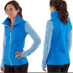 2 piece Lululemon set. Yoga jacket with gather and crow capri both like new